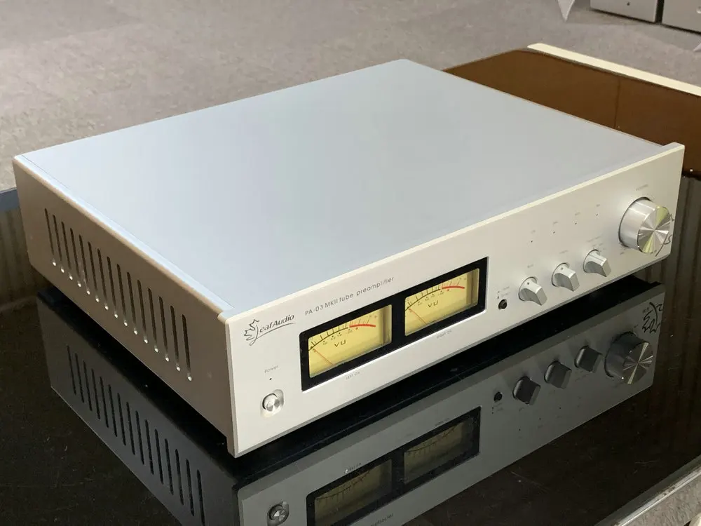 

Latest Leaf Audio PA-03 MKⅡ Tube Preamplifier ARC LS22 Dual VU Meter 6922 Fully Balanced Upgradeable Class Preamp