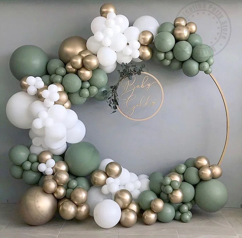Green Balloon Garland Kit Gold Metallic Latex Balloons Arch Set Bride Wedding Accessories Birthday Party Baby Shower Decoration
Green Balloon Garland Kit Gold Metallic Latex Balloons Arch Set Bride Wedding Accessories Birthday Party Baby Shower Decoration