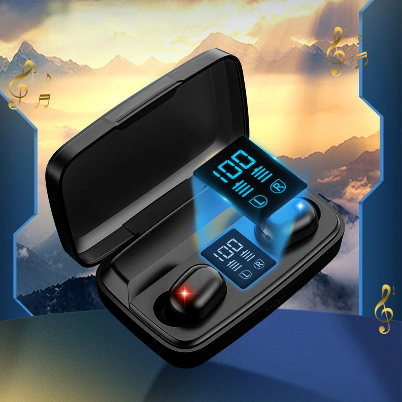 TWS Wireless Earphone Bluetooth 5.0 Earbud Touch In-ear 9D Stereo Sports Waterproof Hifi Headset LED Display W/Mic Free shipping
TWS Wireless Earphone Bluetooth 5.0 Earbud Touch In-ear 9D Stereo Sports Waterproof Hifi Headset LED Display W/Mic Free shipping