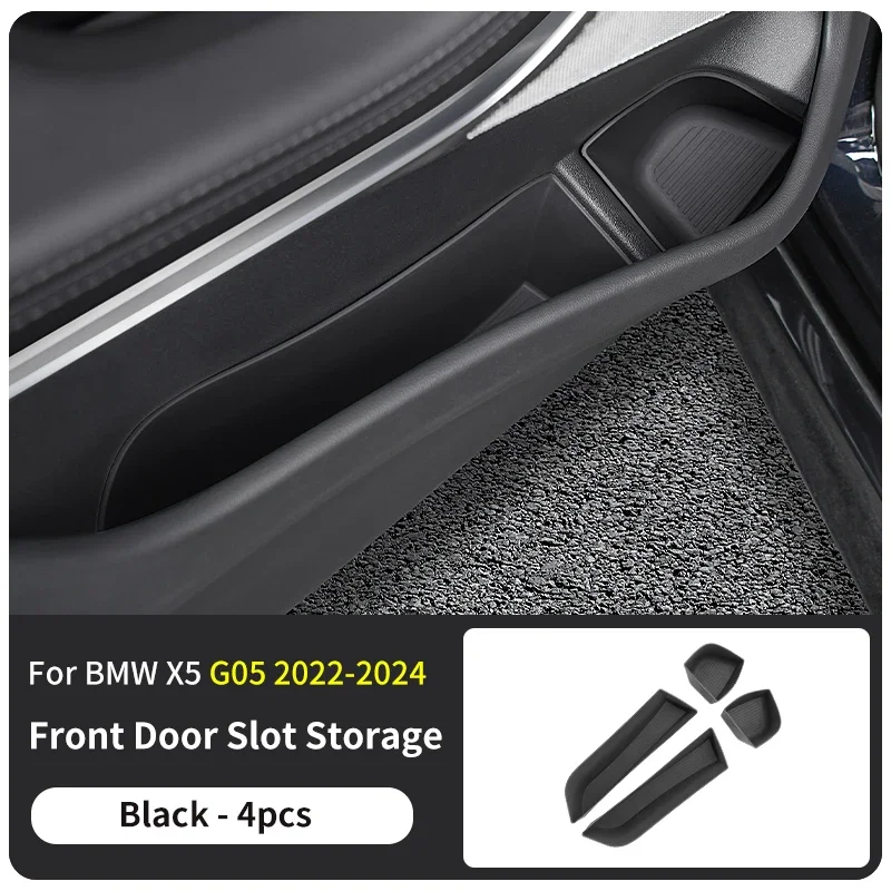 Для BMW X5 G05 2022-2024 TPE 4PCS Боковой ящик для хранения на передней двери автомобиля Органайзер для дверного слота Внутренний органайзер Аксессуары
Для BMW X5 G05 2022-2024 TPE 4PCS Боковой ящик для хранения на передней двери автомобиля Органайзер для дверного слота Внутренний органайзер Аксессуары