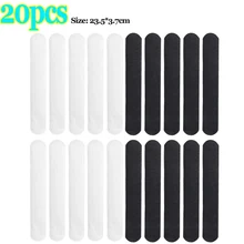 10/20Pcs Cotton Sweat-absorbing Liner Pads Hat Anti-dirt Sports Belt Cap Rim Size Reducer Sticker Neckline Invisible White Tape