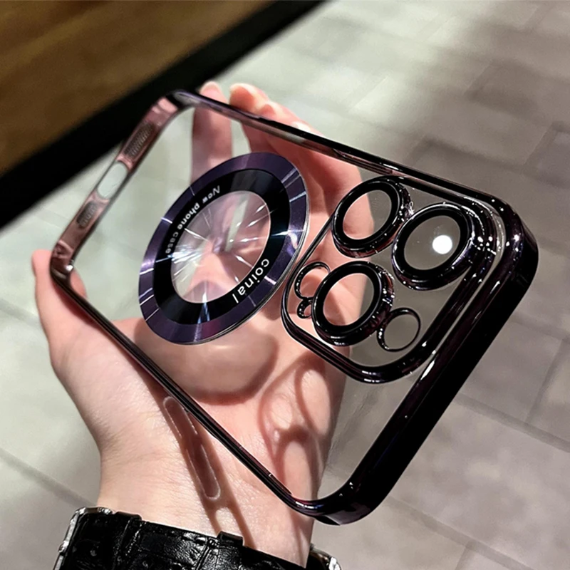 Luxury Magnetic Plating Logo Hole Case For iPhone 14 13 11 12 Pro Max XS Max X XR 7 8 Plus SE 2020 For Magsafe Soft Cases Cover
Luxury Magnetic Plating Logo Hole Case For iPhone 14 13 11 12 Pro Max XS Max X XR 7 8 Plus SE 2020 For Magsafe Soft Cases Cover