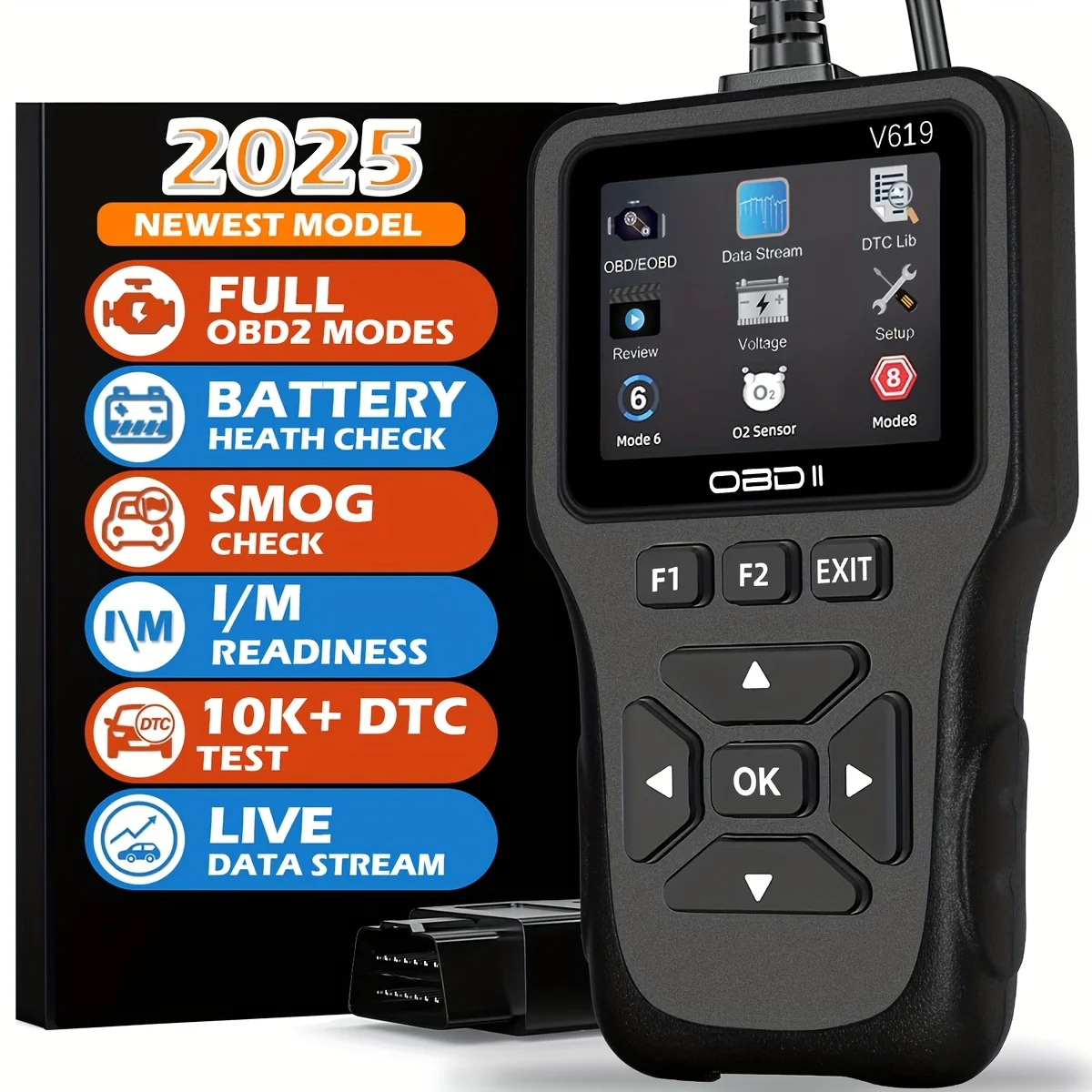 Диагностический Сканер OBD2 С Функцией Сброса Ошибок Двигателя, Режимами 6 И 8, И Чтением Данных Ввода/вывода
Диагностический Сканер OBD2 С Функцией Сброса Ошибок Двигателя, Режимами 6 И 8, И Чтением Данных Ввода/вывода