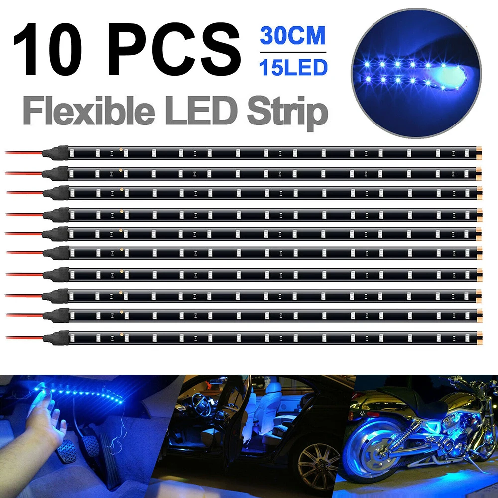 Front grille Strip Light Interior For Car Truck Boat For exterior LED Rear trunk Under car body Vehicle body 10Pcs set
Front grille Strip Light Interior For Car Truck Boat For exterior LED Rear trunk Under car body Vehicle body 10Pcs set