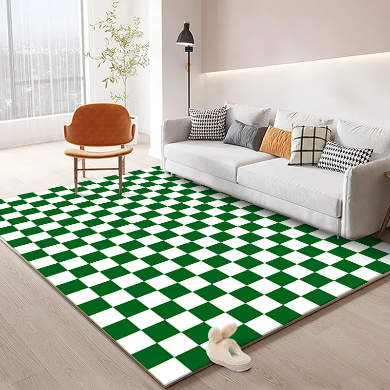 Plaid carpet colorful checkerboard Moroccan green living room rug bedroom carpet non-slip window home bedside carpet
Plaid carpet colorful checkerboard Moroccan green living room rug bedroom carpet non-slip window home bedside carpet