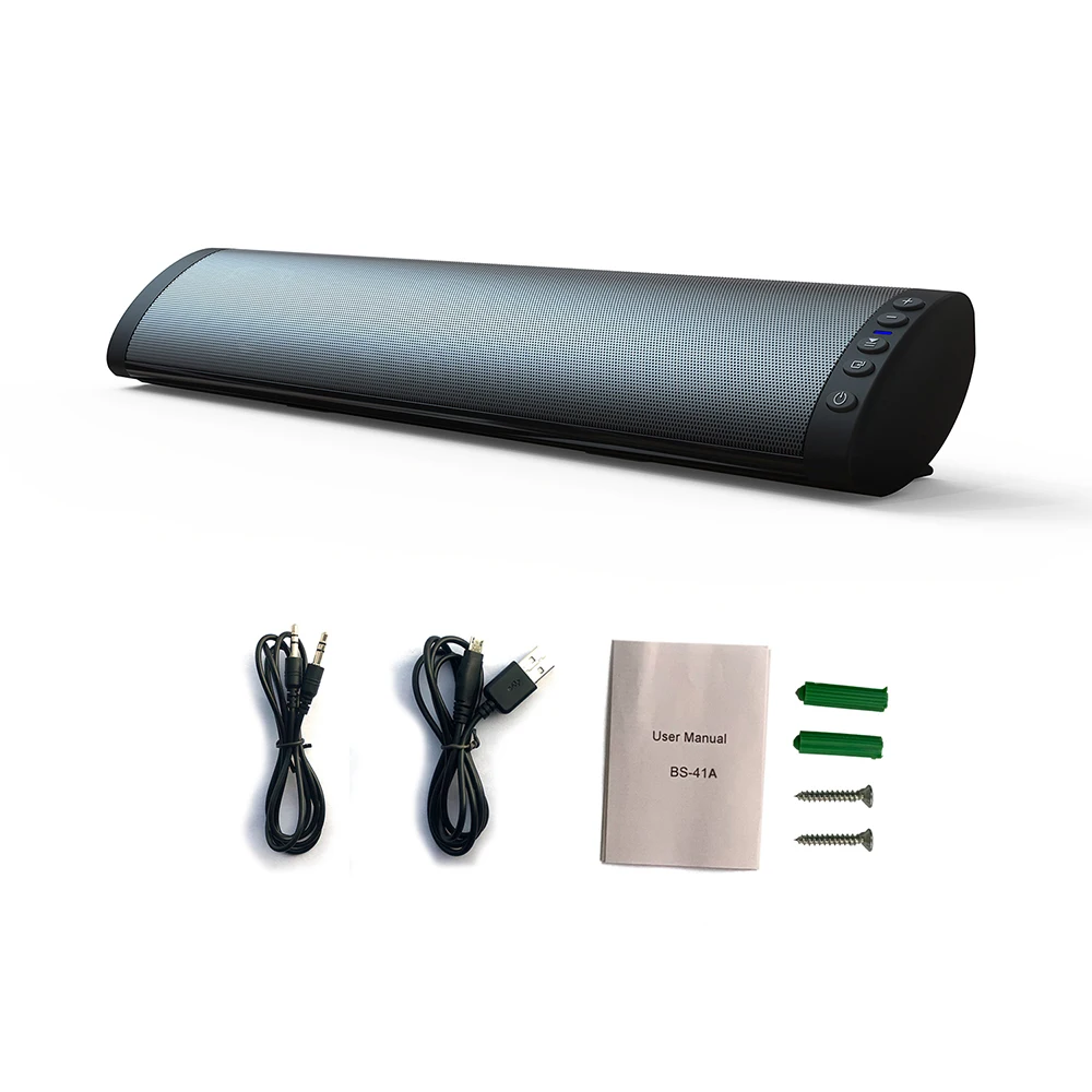 Multifunction Sound Bar Bluetooth Speaker Home Theater Wall TV Surround Sound-Stereo Wall-mounted Subwoofer Soundbar BS41A
Multifunction Sound Bar Bluetooth Speaker Home Theater Wall TV Surround Sound-Stereo Wall-mounted Subwoofer Soundbar BS41A