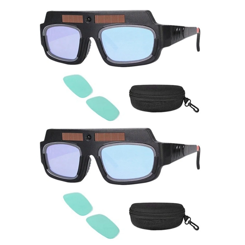 2X Solar Powered Auto Darkening Welding Mask Helmet Goggles Welder Glasses Arc Anti-Shock Lens For Eye Protection
2X Solar Powered Auto Darkening Welding Mask Helmet Goggles Welder Glasses Arc Anti-Shock Lens For Eye Protection