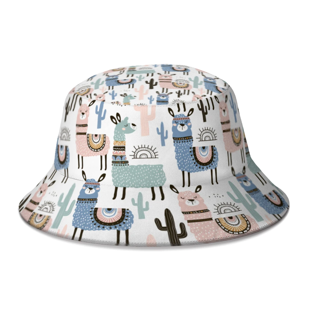 Spring Cute Alpaca Bucket Hats for Unisex Funny Animal Fisherman Hat Journey Sun Hat
Spring Cute Alpaca Bucket Hats for Unisex Funny Animal Fisherman Hat Journey Sun Hat
