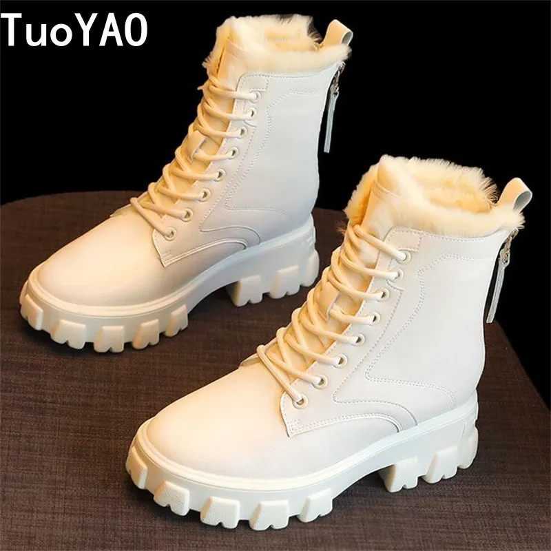 Women Genuine Leather Ankle Motorcycle Boots Snow Warm Hidden Heel Booties Footwear Winter Warm Fur Thick Plush Lace-Up Shoes
Women Genuine Leather Ankle Motorcycle Boots Snow Warm Hidden Heel Booties Footwear Winter Warm Fur Thick Plush Lace-Up Shoes
