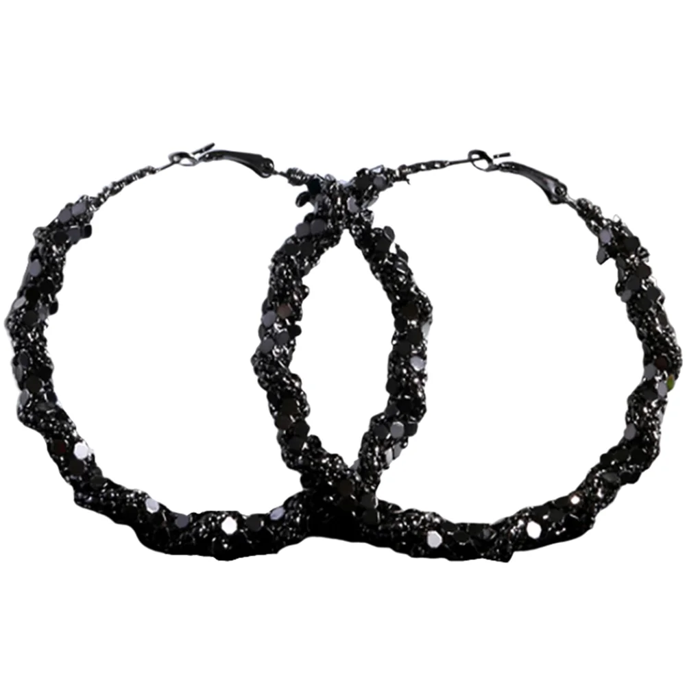 Women Hoop Earrings Pack Black Statement Fashion Small Jewelry Dangle European American
Women Hoop Earrings Pack Black Statement Fashion Small Jewelry Dangle European American