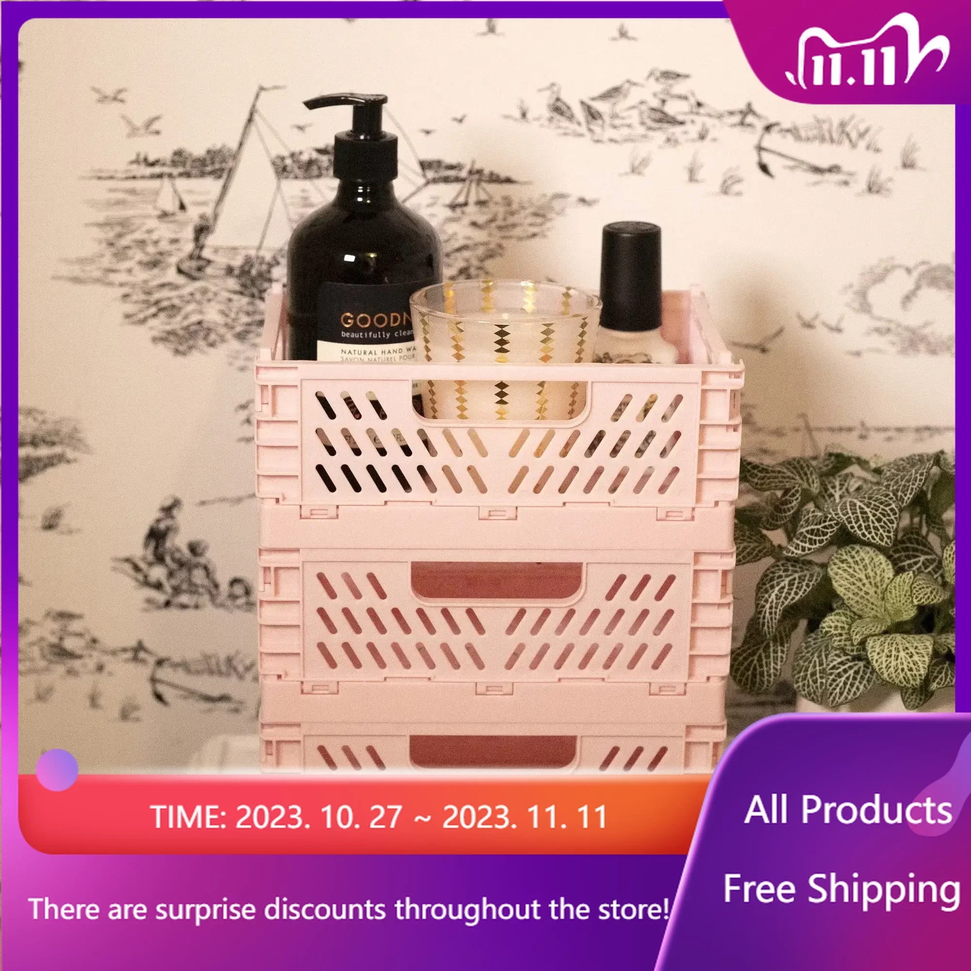 Small Collapsible Storage Crates 3 Pack Plastic Box Organizer Box Bathroom Organizer Fast Transportation
Small Collapsible Storage Crates 3 Pack Plastic Box Organizer Box Bathroom Organizer Fast Transportation