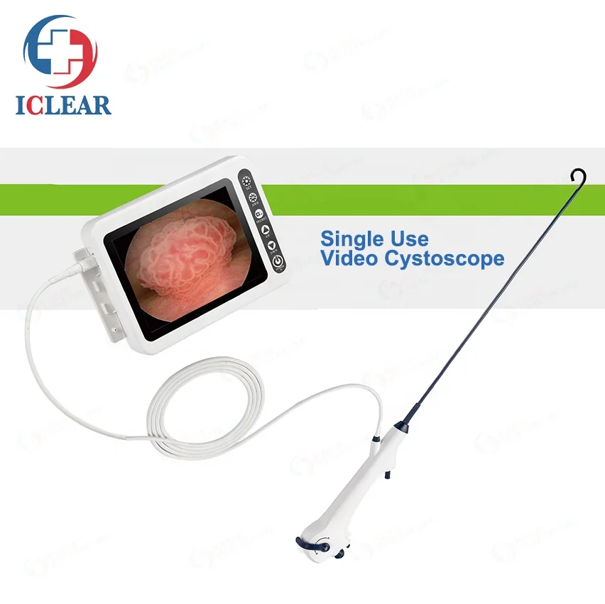 Disposable Endoscope 2 Million Pixel Portable Single-Use Video Flexible Cystoscope with Monitor
Disposable Endoscope 2 Million Pixel Portable Single-Use Video Flexible Cystoscope with Monitor