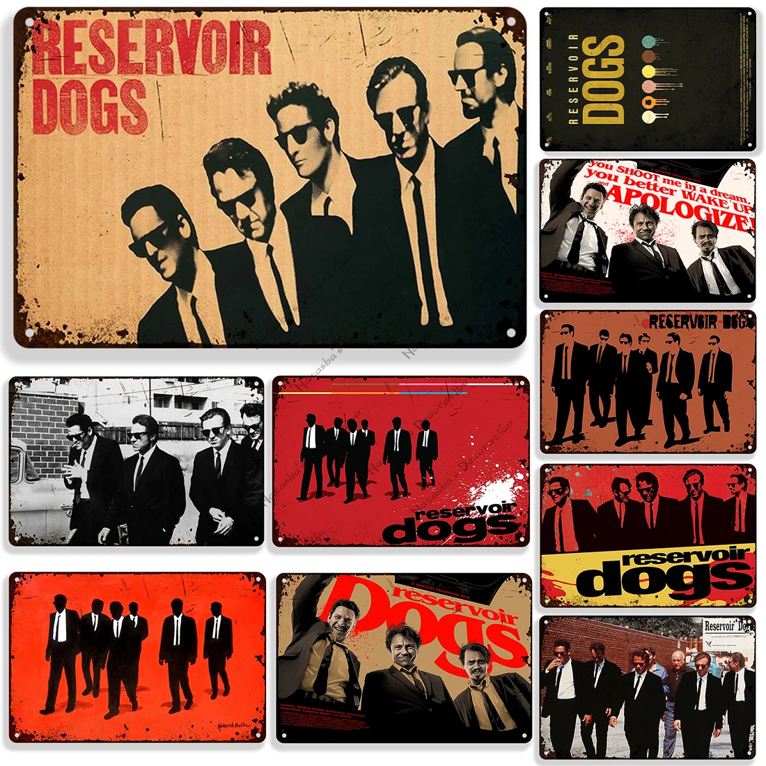 Reservoir Dogs Poster Classic Movie Metal Poster Vintage Meatal Sign Bar Home Garage Wall Decor Metal Plaque Industrial Decor
Reservoir Dogs Poster Classic Movie Metal Poster Vintage Meatal Sign Bar Home Garage Wall Decor Metal Plaque Industrial Decor