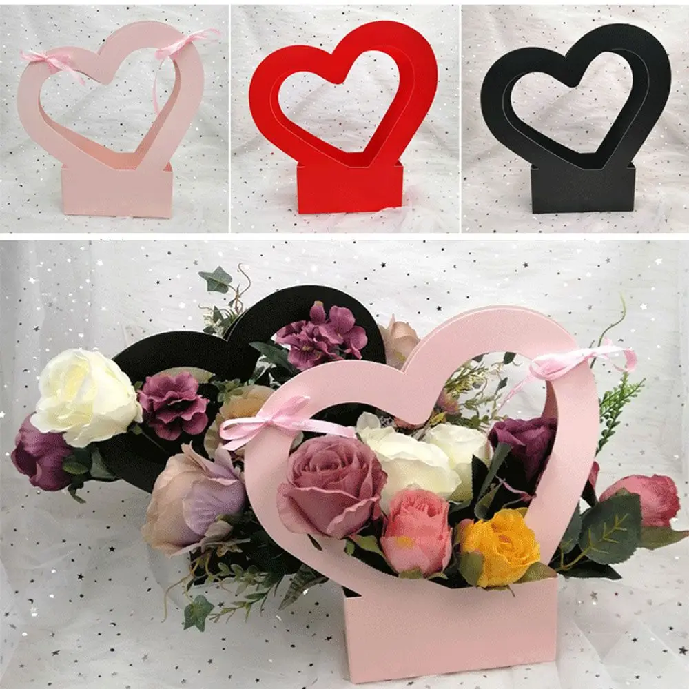 Valentine's Day Mother's Day Romantic Decorate Love Hollow Paper Bags Rose Arrangement Box Flower Packing Box Portable
Valentine's Day Mother's Day Romantic Decorate Love Hollow Paper Bags Rose Arrangement Box Flower Packing Box Portable