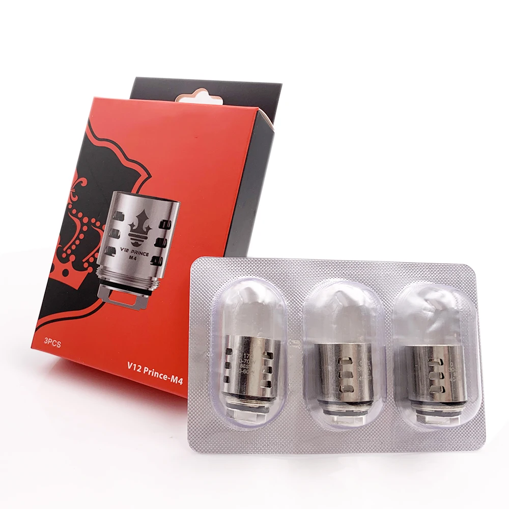 V12 Prince Coil T10 Q4 M4 X6 Max Dual Triple Mesh X2 Clapton для бака TFV12 стеклянная головка испарителя |