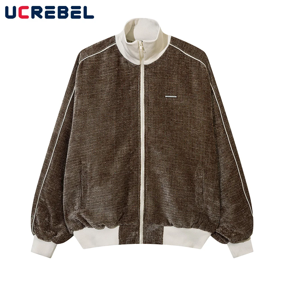 Contrast Paneled Jacket Mens Autumn Winter Streetwear Color Block Loose Casual Stand Collar Long Sleeve Zipper Outerwear Men
Contrast Paneled Jacket Mens Autumn Winter Streetwear Color Block Loose Casual Stand Collar Long Sleeve Zipper Outerwear Men