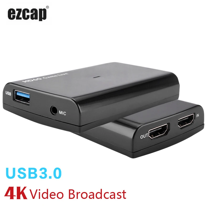 Ezcap266 1080P 60fps Audio Video Capture Card Game Camera Recording Box HDMI To USB 3.0 PC Live Streaming Plate with Mic
Ezcap266 1080P 60fps Audio Video Capture Card Game Camera Recording Box HDMI To USB 3.0 PC Live Streaming Plate with Mic