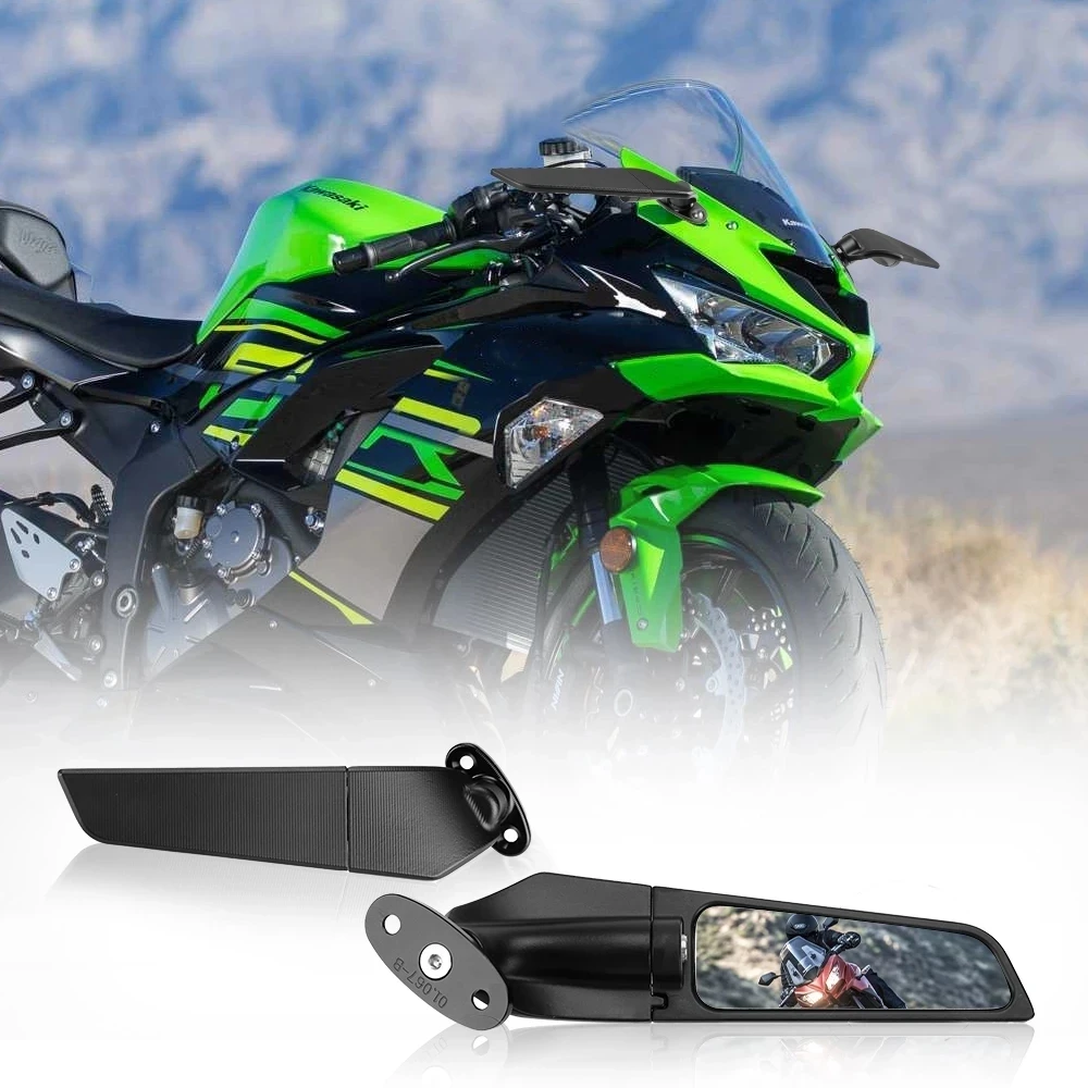 For KAWASAKI ZX10R 2011 2012 2013 2014 2015 Wing Mirror Motorcycle Side Mirrors Adjustable Rotating Rearview Mirror CNC
For KAWASAKI ZX10R 2011 2012 2013 2014 2015 Wing Mirror Motorcycle Side Mirrors Adjustable Rotating Rearview Mirror CNC