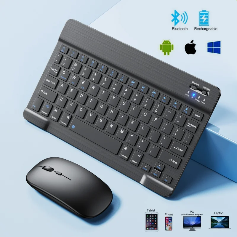 Беспроводная Bluetooth-клавиатура для iPad, телефона, планшета, Android, ios, Windows
Беспроводная Bluetooth-клавиатура для iPad, телефона, планшета, Android, ios, Windows
