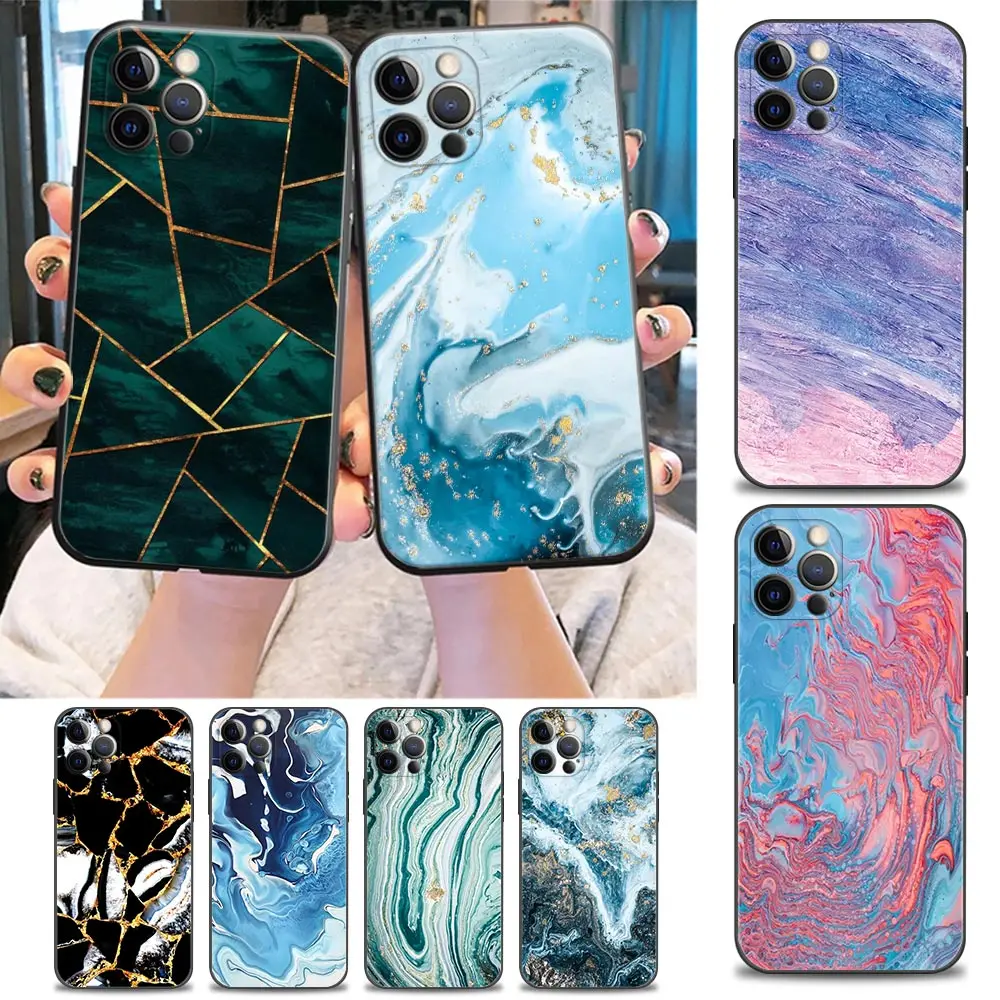 Fashion Marble pattern Phone Case for iPhone 11 12 13 Pro Max 7 8 SE XR XS Max 5 5s 6 6s Plus Black Soft Case Cover
Fashion Marble pattern Phone Case for iPhone 11 12 13 Pro Max 7 8 SE XR XS Max 5 5s 6 6s Plus Black Soft Case Cover