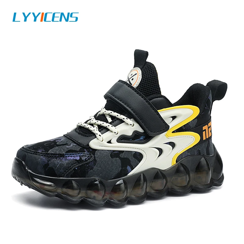 

Fashion Camouflage Children Casual Shoes Four Seasons Sneakers for Boys Rubber Anti-Slippery Breathable Kids Outdoor Sneakers