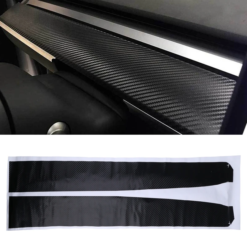 2Pcs Car Dashboard Sticker Matte Carbon Fiber Black for tesla Model 3 Scraper Accessories
2Pcs Car Dashboard Sticker Matte Carbon Fiber Black for tesla Model 3 Scraper Accessories