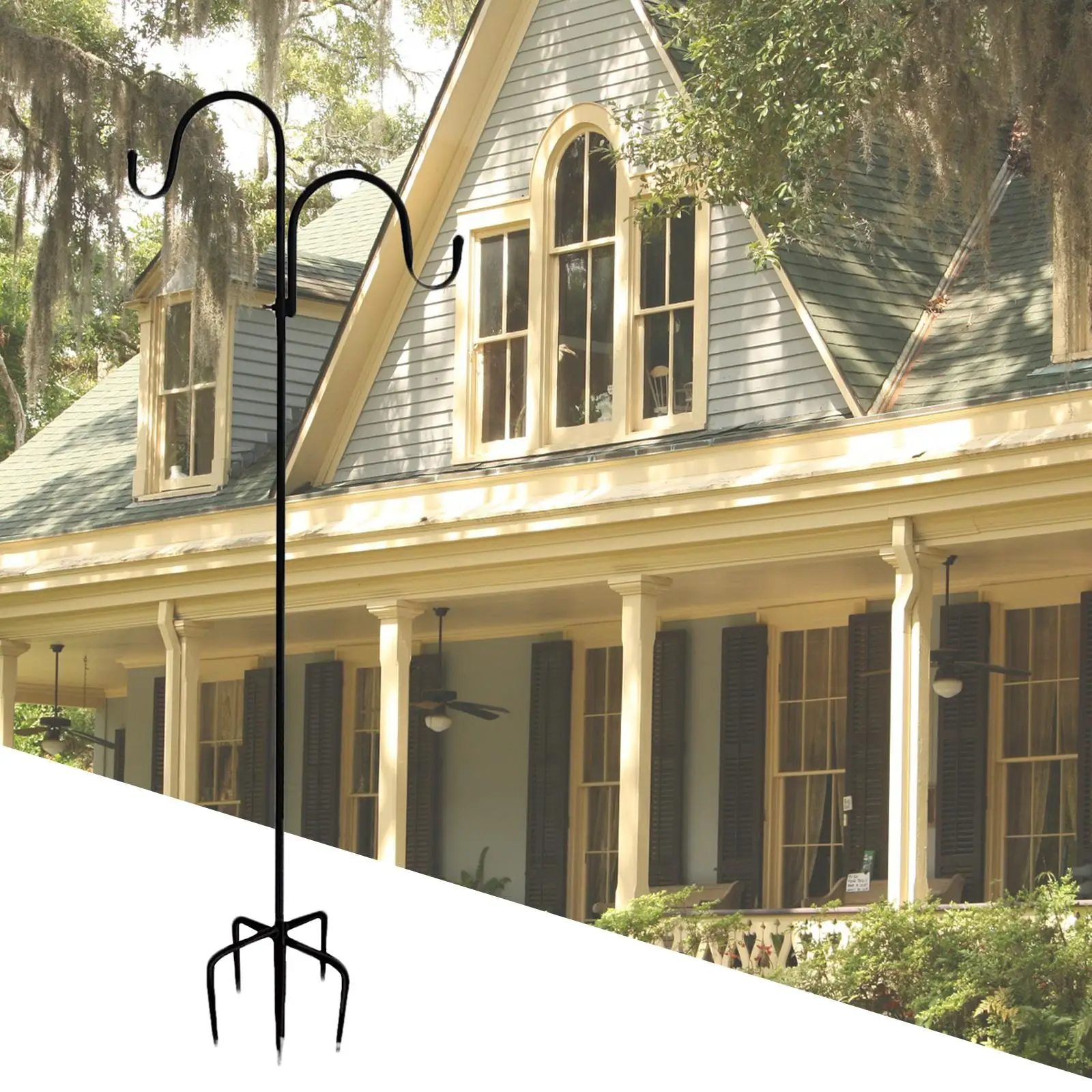 Shepherd Hooks Stainless Steel Garden Stake with Two Hook Durable for Festival Part Outside Bird Feeders Plant Basket Hanger
Shepherd Hooks Stainless Steel Garden Stake with Two Hook Durable for Festival Part Outside Bird Feeders Plant Basket Hanger