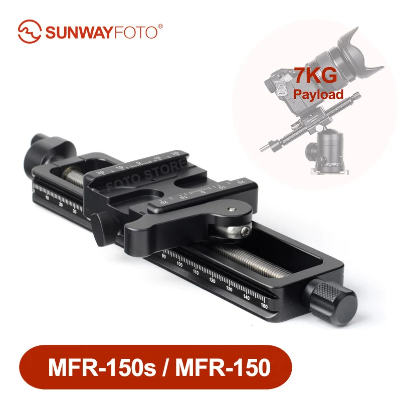 Направляющая для макросъемки SUNWAYFOTO MFR 150/150S, кронштейн для штатива для съемки крупным планом, головка для цифровых зеркальных камер SONY, CANON, NIKON
Направляющая для макросъемки SUNWAYFOTO MFR 150/150S, кронштейн для штатива для съемки крупным планом, головка для цифровых зеркальных камер SONY, CANON, NIKON