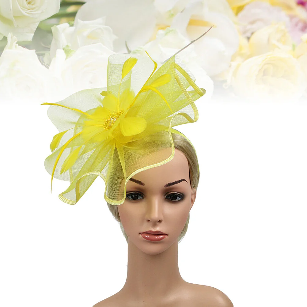 1pc Creative Feathers Big Flower Headband Party Headwear Cocktail Hat Feast Headdress for Lady Women (Yellow)
1pc Creative Feathers Big Flower Headband Party Headwear Cocktail Hat Feast Headdress for Lady Women (Yellow)