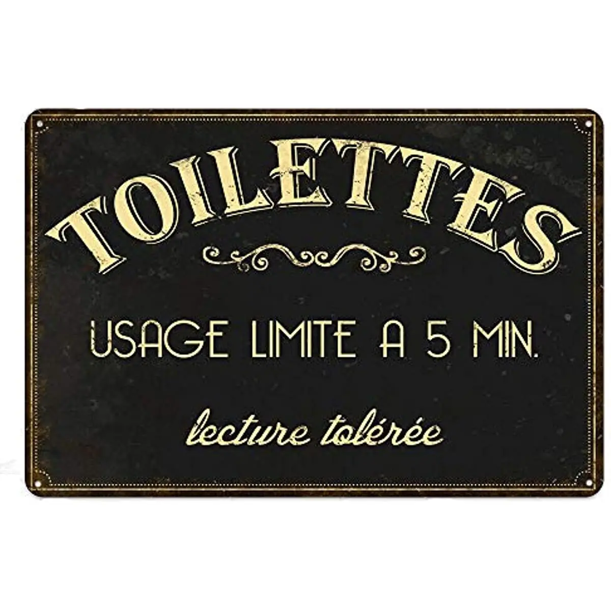 Metal Tin Sign Vintage Chic Art Decoration Toilettes Usage for Home Bar Cafe Farm Store Garage or Club 12" X 8" 
Metal Tin Sign Vintage Chic Art Decoration Toilettes Usage for Home Bar Cafe Farm Store Garage or Club 12" X 8"