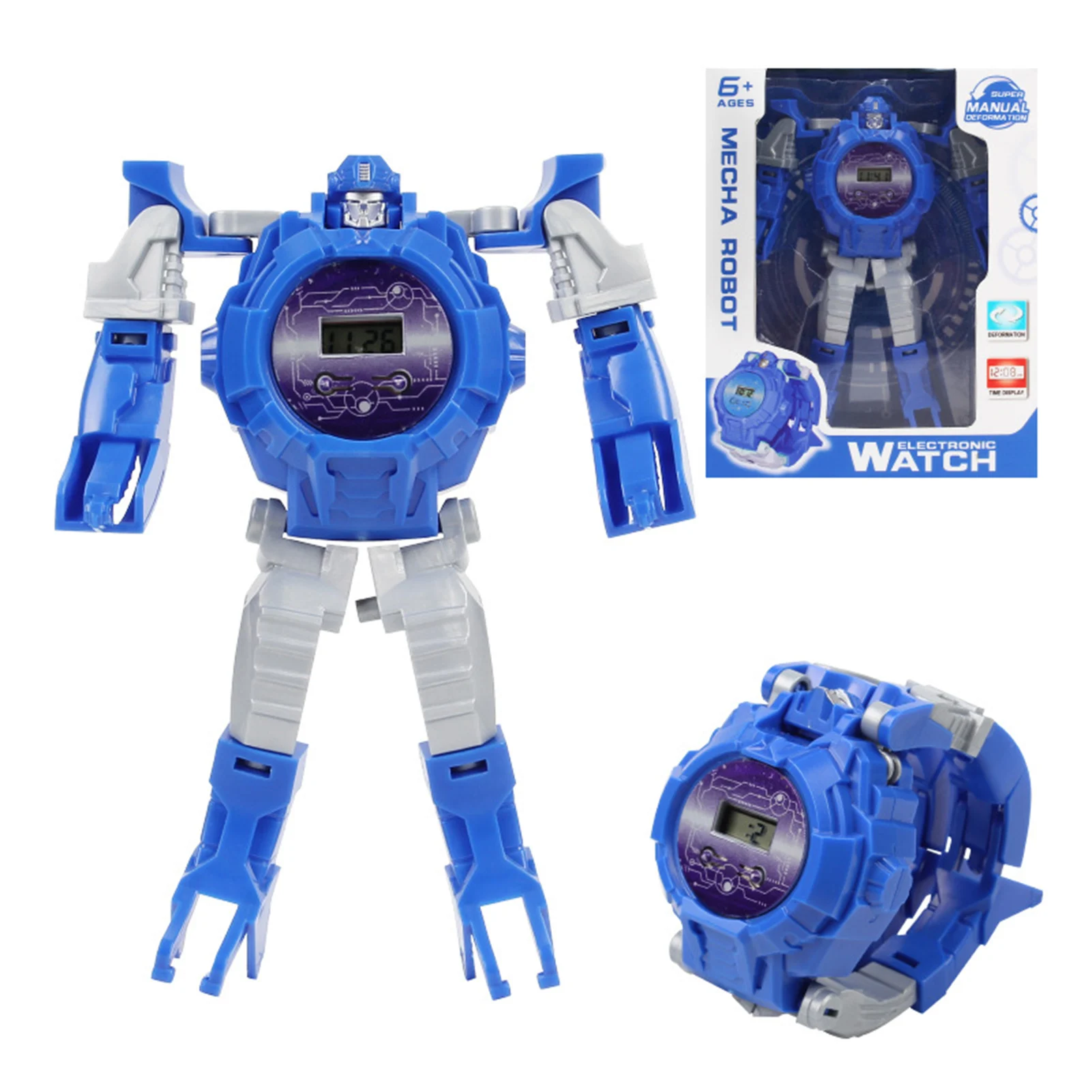 Creative Robot Transforming Kids Watch Transformation Toys Boys Wrist Watch Kids Electrical Smart Robots Watches Toys For Girls 
Creative Robot Transforming Kids Watch Transformation Toys Boys Wrist Watch Kids Electrical Smart Robots Watches Toys For Girls