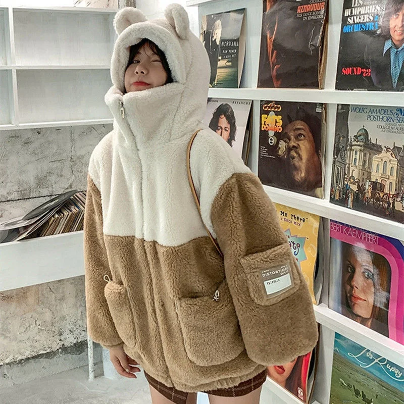 Lamb wool coat women's winter clothes y2k 2021 new student Japanese soft girl cute plus velvet thick hooded sweater ins selling
Lamb wool coat women's winter clothes y2k 2021 new student Japanese soft girl cute plus velvet thick hooded sweater ins selling