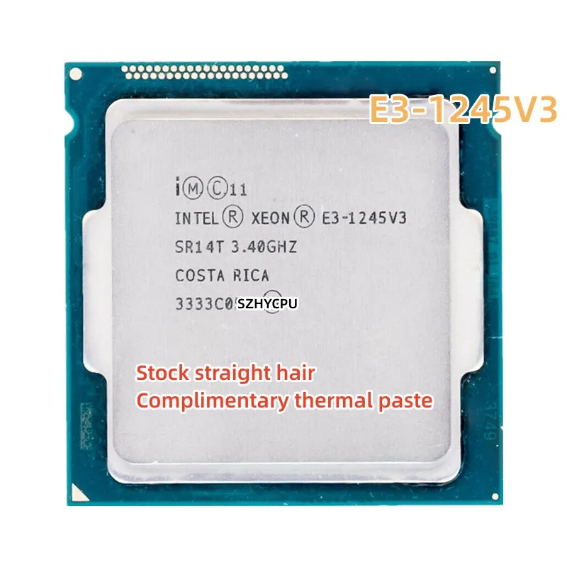 

Intel Xeon E3-1245 v3 E3 1245v3 E3 1245 v3 3.4 GHz Used Quad-Core Eight-Thread CPU Processor 8M 84W LGA 1150