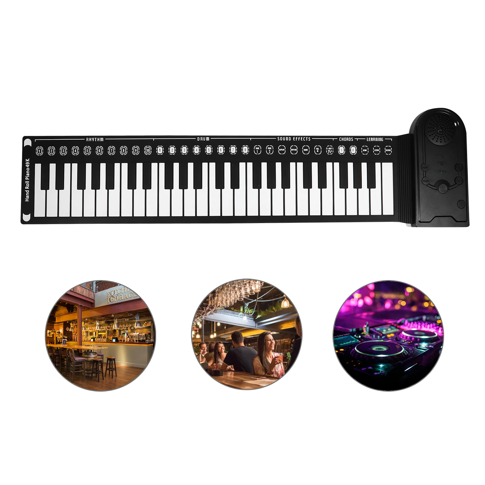 

Piano Roll Keyboard Hand Electronic Out Digital Rolled Keysinstrument Mat Foldable Electrickid Birthday Gift Rollable