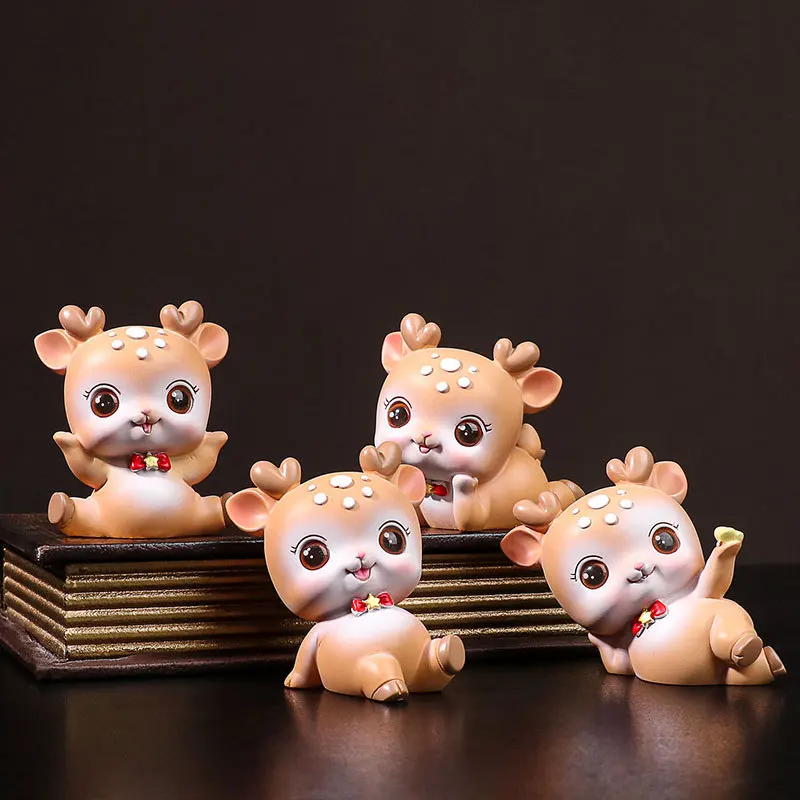 Cartoon Cute Fun Sika Deer Resin Decorations Creative Cake Baking Decoration Girl Bedroom Decoration Wholesale
Cartoon Cute Fun Sika Deer Resin Decorations Creative Cake Baking Decoration Girl Bedroom Decoration Wholesale