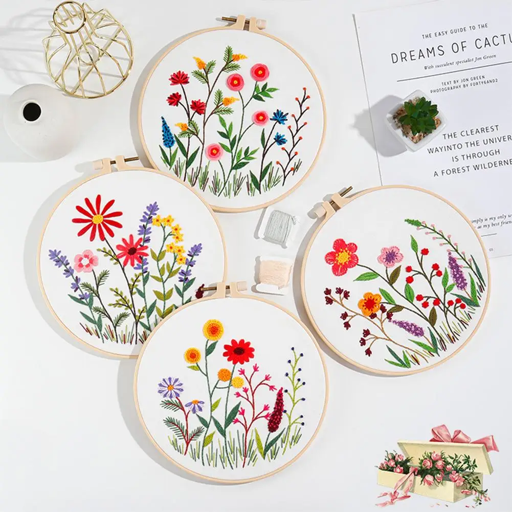 2022 DIY Hand Embroidery Art Starter Kit, Including Embroidery Fabric With Flowers Pattern, Embroidery Loop Colorful Threads
2022 DIY Hand Embroidery Art Starter Kit, Including Embroidery Fabric With Flowers Pattern, Embroidery Loop Colorful Threads