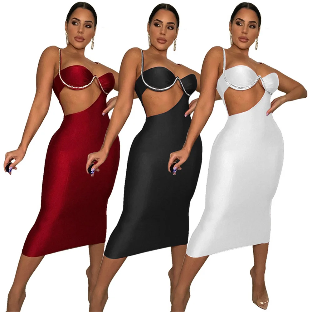 PING ZHAO Diamonds Splicing Cut Out Sleeveless Bodycon Midi Dress 2022 Women Sexy Party Dresses
PING ZHAO Diamonds Splicing Cut Out Sleeveless Bodycon Midi Dress 2022 Women Sexy Party Dresses
