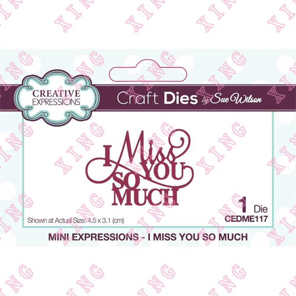 2022 I Miss You So Much Craft Metal Cutting Dies Scrapbook Decoration Embossing Template Diy Gift Card Handmade Blade Punch Mold
2022 I Miss You So Much Craft Metal Cutting Dies Scrapbook Decoration Embossing Template Diy Gift Card Handmade Blade Punch Mold
