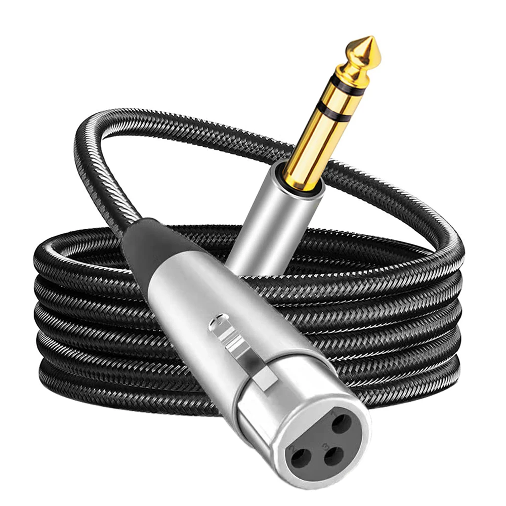 Nku XLR(3-pin) To 1/4 Inch TRS Cable 6.5mm Male To XLR Female Stereo Balanced Cable Interconnect Cord for Guitar Mic Speaker
Nku XLR(3-pin) To 1/4 Inch TRS Cable 6.5mm Male To XLR Female Stereo Balanced Cable Interconnect Cord for Guitar Mic Speaker