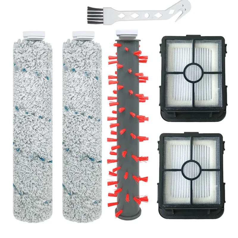 6PCS Roller Brush Filter Set For Bissell Crosswave Cordless Max Series 2554A/2765Z/2767Z Wet Dry Vacuum Cleaner Parts
6PCS Roller Brush Filter Set For Bissell Crosswave Cordless Max Series 2554A/2765Z/2767Z Wet Dry Vacuum Cleaner Parts