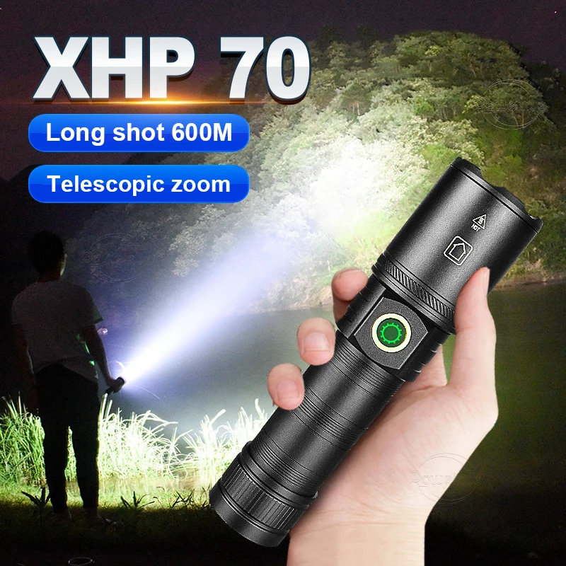 Новый XHP70 высокомощный светодиодный фонарик USB перезаряжаемый тактический 3 режима 18650 охота на открытом воздухе водонепроницаемый вспышка ...
Новый XHP70 высокомощный светодиодный фонарик USB перезаряжаемый тактический 3 режима 18650 охота на открытом воздухе водонепроницаемый вспышка ...