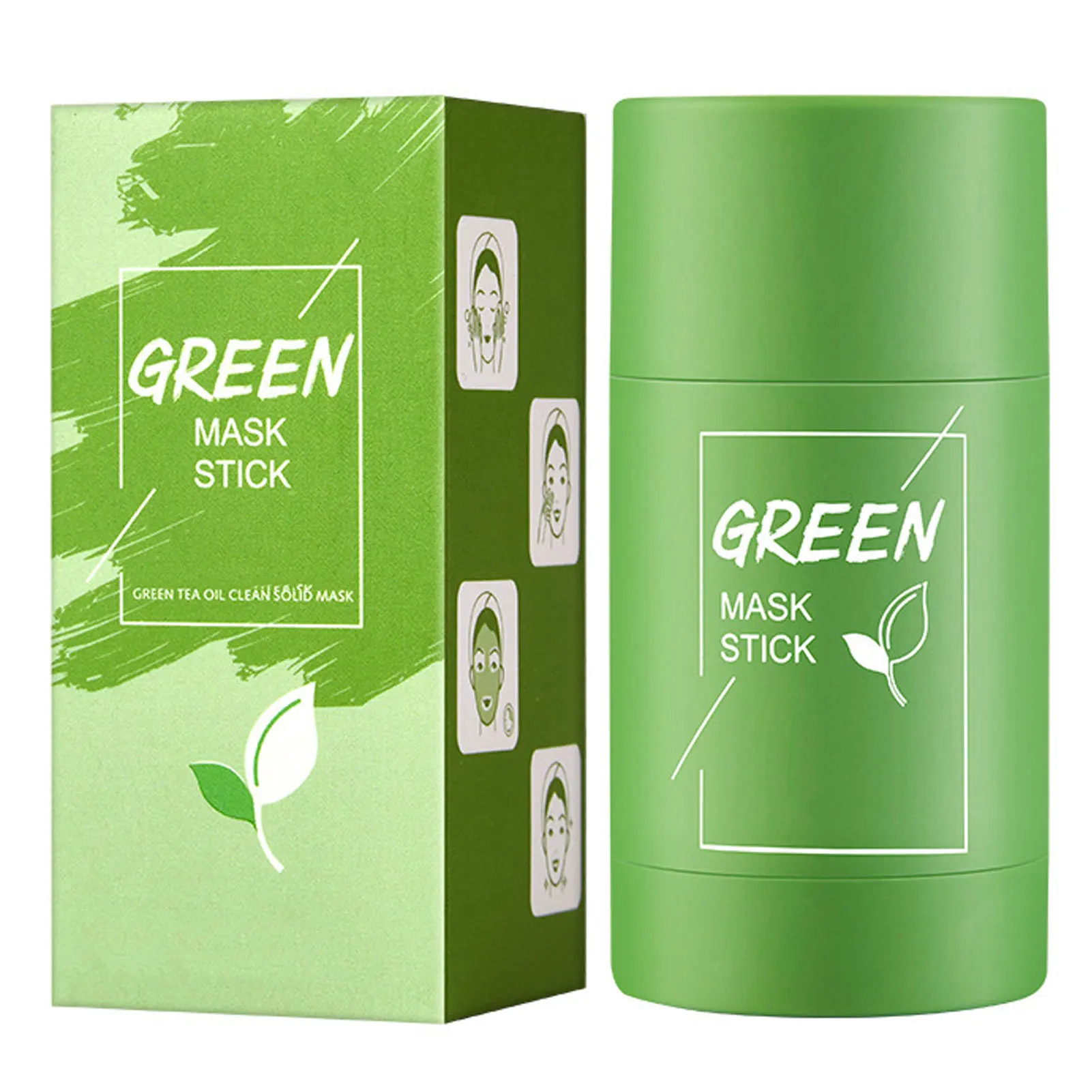 Facial Skin Care Masque Green Tea Cleansing Solid Purifying Clay Masque Oil Control Whitening Beauty Product
Facial Skin Care Masque Green Tea Cleansing Solid Purifying Clay Masque Oil Control Whitening Beauty Product