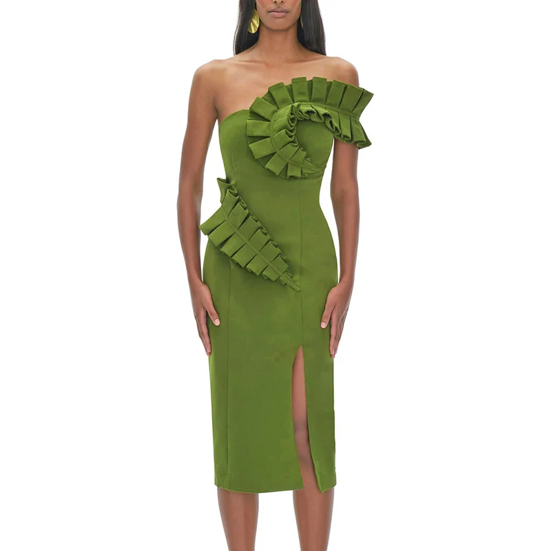 Dinboa-autumn Elegant Bandages Dress Women Sexy Bodycon Sleeveless Clothes Club Evening Party 2021 New Dress
Dinboa-autumn Elegant Bandages Dress Women Sexy Bodycon Sleeveless Clothes Club Evening Party 2021 New Dress