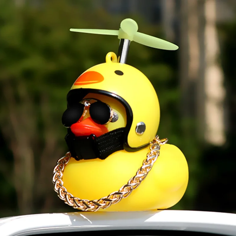 Car Duck with Helmet Broken Wind Pendant Small Yellow Duck Road Bike Motor Helmet Riding Cycling Accessories Without Lights
Car Duck with Helmet Broken Wind Pendant Small Yellow Duck Road Bike Motor Helmet Riding Cycling Accessories Without Lights