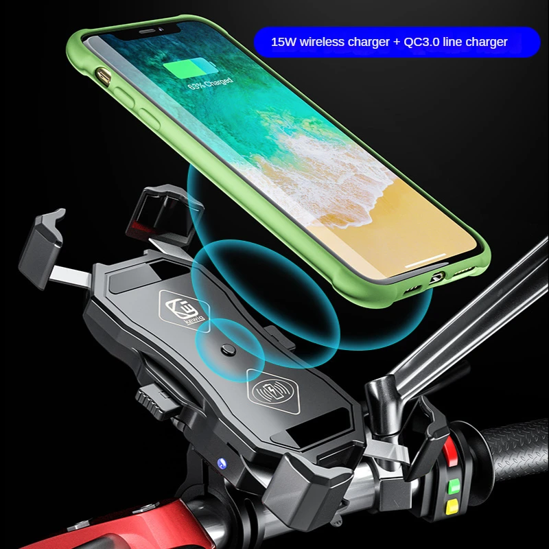 New Motorcycle 15W Wireless Charger Qc3.0 Fast Charging Mobile Phone Bracket Bicycle Outdoor Riding Bracket
New Motorcycle 15W Wireless Charger Qc3.0 Fast Charging Mobile Phone Bracket Bicycle Outdoor Riding Bracket