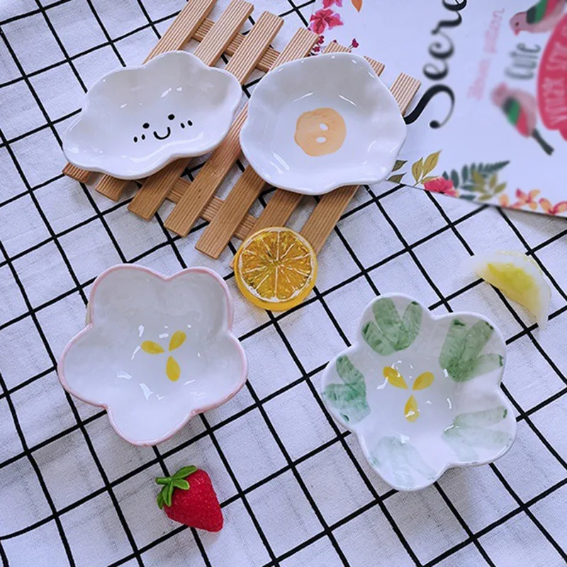 Japanese Cute Clouds Dish Ceramic Flavor Sauce Oil Vinegar Disc Sack-painted Household Tableware Sushi Salad Sauce Display Dish
Japanese Cute Clouds Dish Ceramic Flavor Sauce Oil Vinegar Disc Sack-painted Household Tableware Sushi Salad Sauce Display Dish