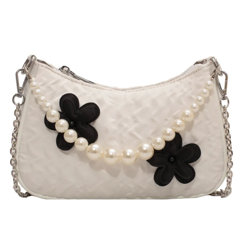 Fashion Beading Chains Underarm Messenger Bag for Women Crossbody Ladies Luxury Designer Handbag Shoulder Bag 2022 Trend Small
Fashion Beading Chains Underarm Messenger Bag for Women Crossbody Ladies Luxury Designer Handbag Shoulder Bag 2022 Trend Small
