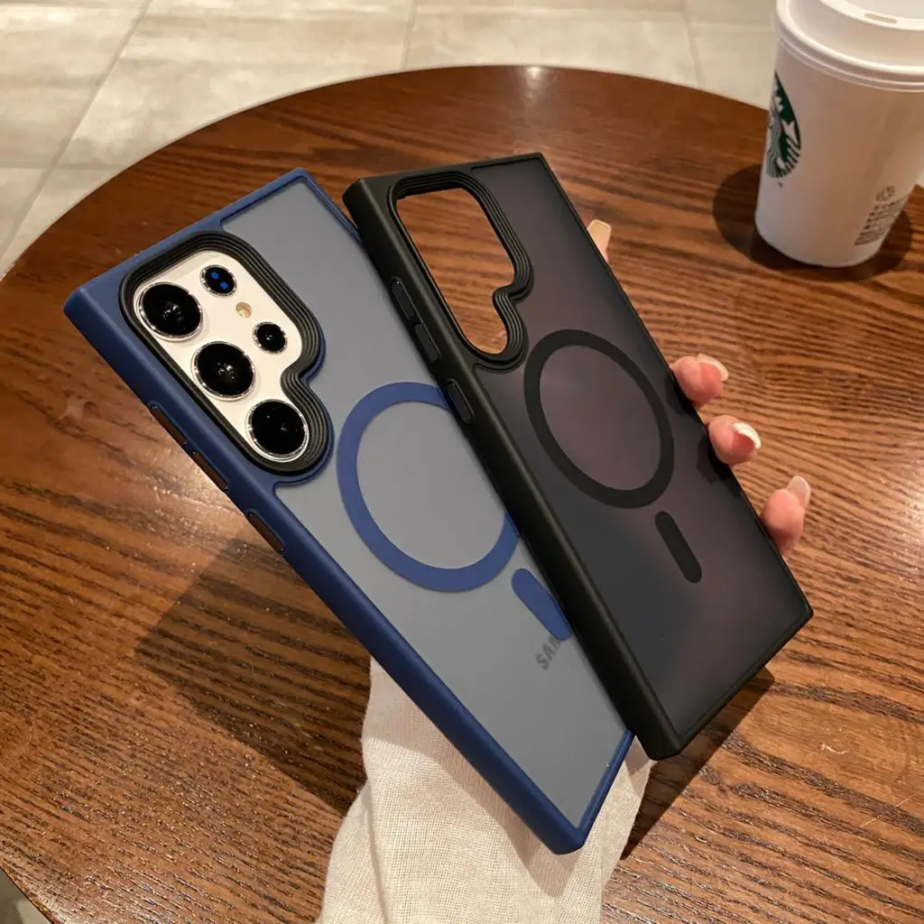 Матовый прозрачный силиконовый чехол-рамка для телефона Samsung Galaxy S23 Ultra S23Plus, роскошный Магнитный чехол Magsafe для беспроводной зарядки
Матовый прозрачный силиконовый чехол-рамка для телефона Samsung Galaxy S23 Ultra S23Plus, роскошный Магнитный чехол Magsafe для беспроводной зарядки