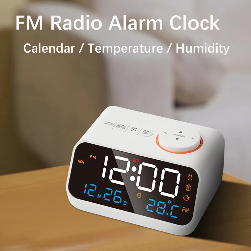 LED Digital Alarm Clock Watch Table Electronic Desktop Clocks USB Wake Up FM Radio Acoustic Control Sensing Modern Alarm Clock
LED Digital Alarm Clock Watch Table Electronic Desktop Clocks USB Wake Up FM Radio Acoustic Control Sensing Modern Alarm Clock