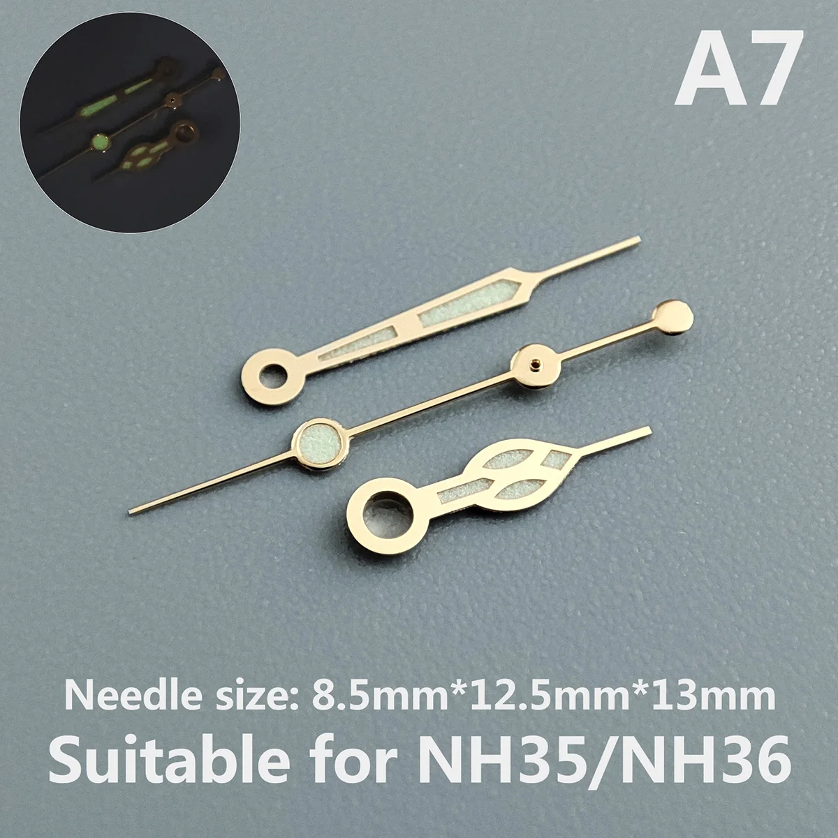 Аксессуары для часов, указка для часов NH35, стрелка с зеленым светом, подходит для NH35, NH36 механизм A7
Аксессуары для часов, указка для часов NH35, стрелка с зеленым светом, подходит для NH35, NH36 механизм A7